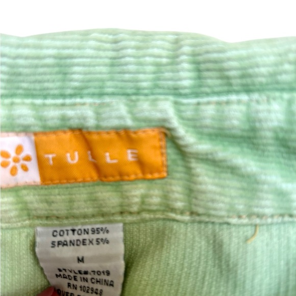 Tulle Anthropologie Green Cordoroy Jacket , Mod Buttons - Picture 7 of 8